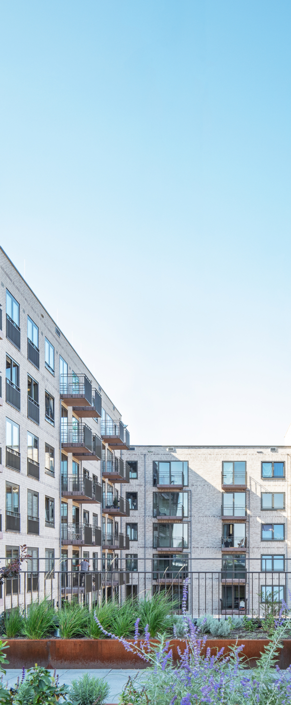 gevel appartementen Amstelkwartier