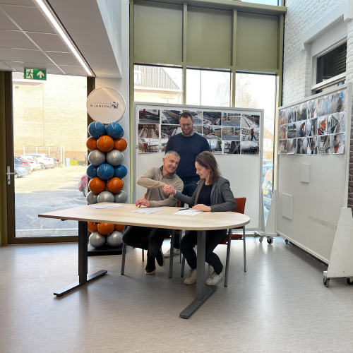 Ondertekening oplevering bouwdeel X ziekenhuis St. Jansdal 