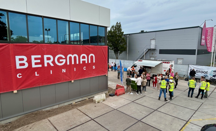 Overzicht ontvangst Bergman Clinics tijdens opendag
