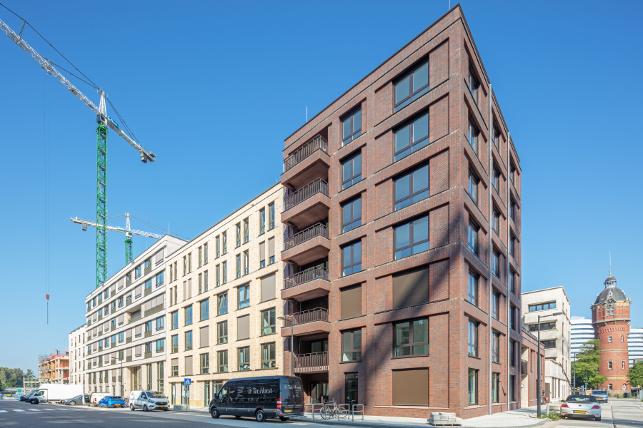 gevel appartementen Amstelkwartier